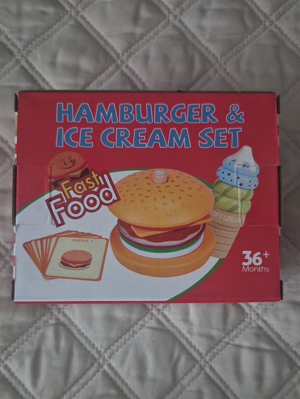 Hamburger & Ice Cream Toy Set - New